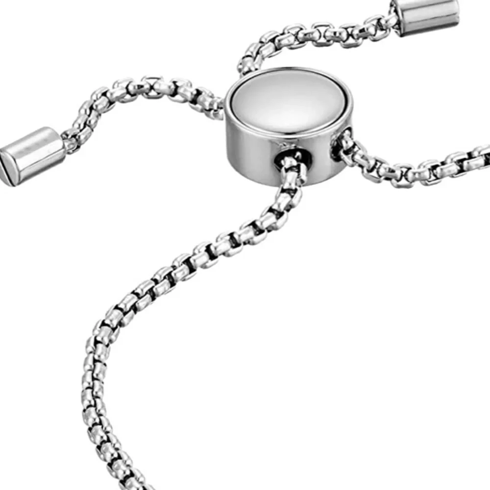 MICHAEL KORS White Gold Heritage Slide Bracelet